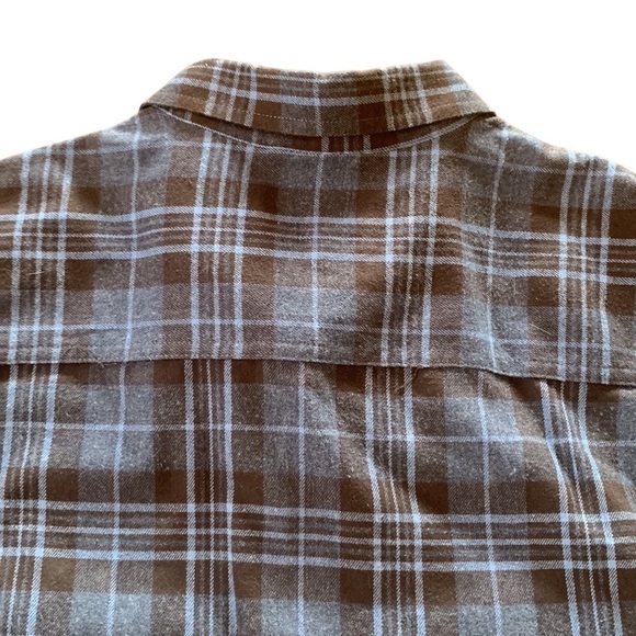 Weatherproof‎ Men's Blue Black Plaid Long Sleeve Button Down Flannel Shirt XXL - Picture 3 of 5
